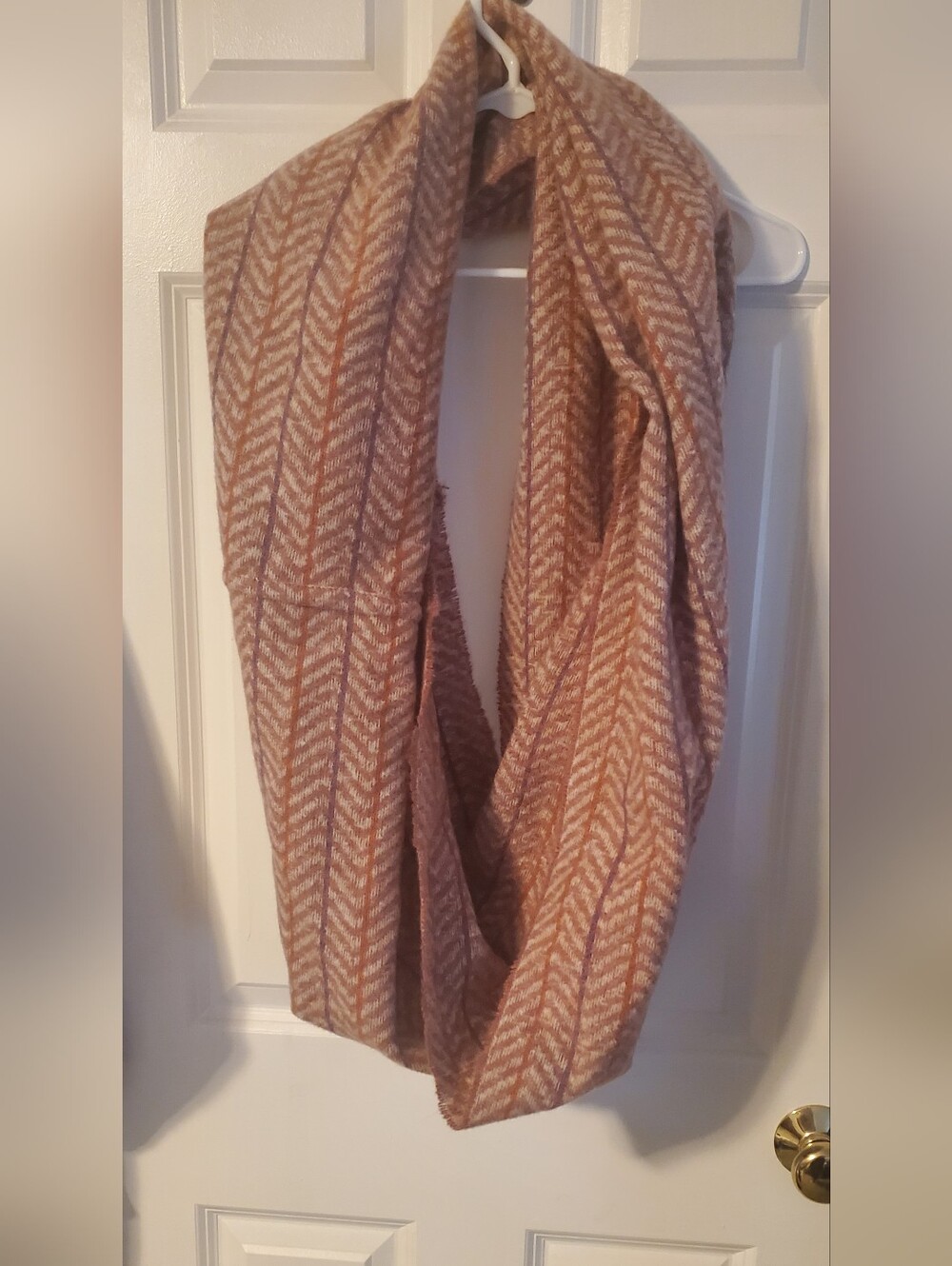 Chevron Soft Knit Infinity Scarf